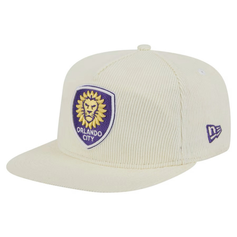 Men's New Era Cream 2025 Kickoff Snapback Golfer Hat Men's New Era Cream 2025 Kickoff Snapback Golfer Hat