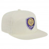 Men's New Era Cream 2025 Kickoff Snapback Golfer Hat