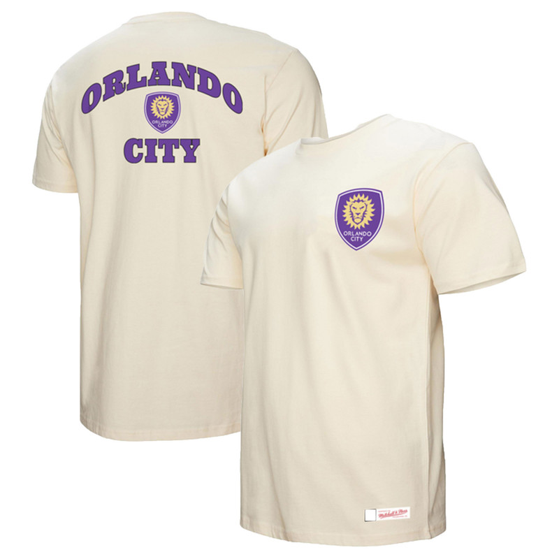 Men's Mitchell & Ness Double Hit Tee - Cream